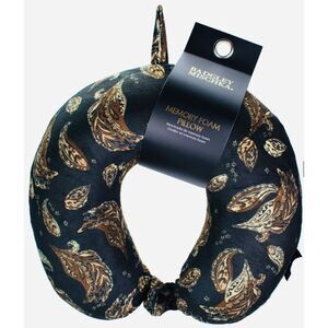 BADGLEY MISCHKA Memory Foam Travel Neck Pillow Paisley Print